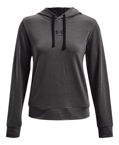 Hoodie Under Armour Rival Terry Mujer-gris