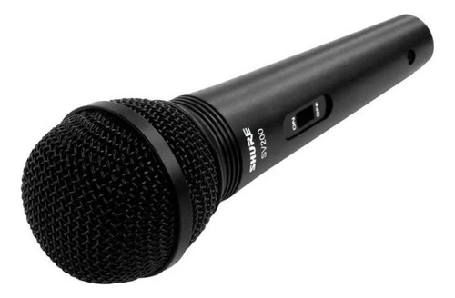 Microfone Profissional Shure Sv200 C/ Cabo Xlr P10 Preto