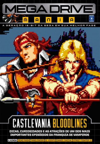 Mega Drive Mania Volume 1 - Castlevania Bloodlines, de a Europa. Editora Europa Ltda., capa mole em português, 2021