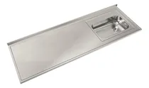 Comprar Mesada Acero Inoxidable Jhonson Bacha Zz52 Derecha 180x61 Cm