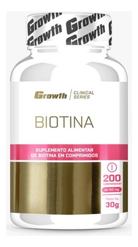 Biotina 200 Comprimidos - Growth Supplements