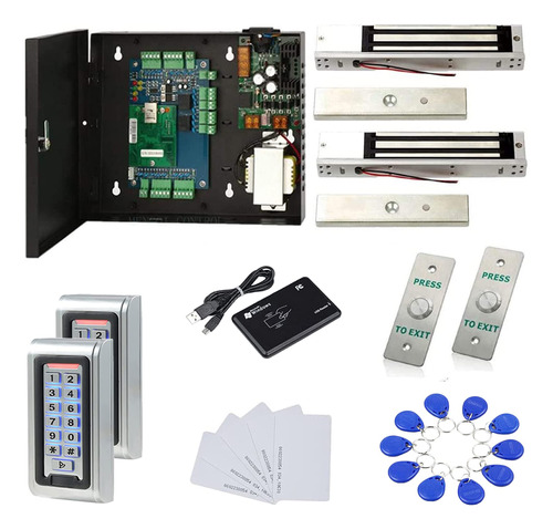 Lector De Teclado De Metal Impermeable Tcp/ip 2 Puertas Kit