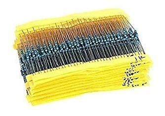 Imagen 3 de 6 de Pack De Resistencias 5% Metal 1 K Ohm X 50 Unid.