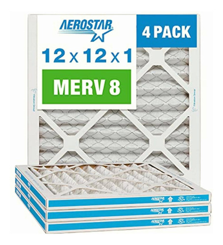 Aerostar Filtro De Aire Plisado Merv 8 De 12 X 12 X 1,