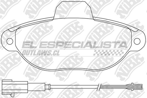 Pastillas De Freno Fiat Punto 1.7 1997 Nibk Delantera