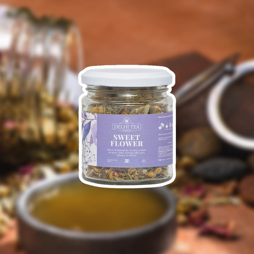Imagen 3 de 6 de Te Hebras Delhi Tea Premium Frasco Sweet Flower