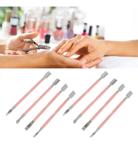 Juego De 2 Cuchillas Spoon Nail Pusher De Acero Inoxidable P