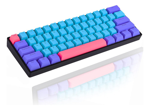 Teclado Inalámbrico Surmen 60%, Para Jugadores, Rgb, Retro..