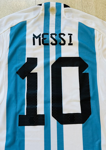 Camiseta Adidas Copa Del Mundo 22 Messi 10 Aeroready Usada (Usado)