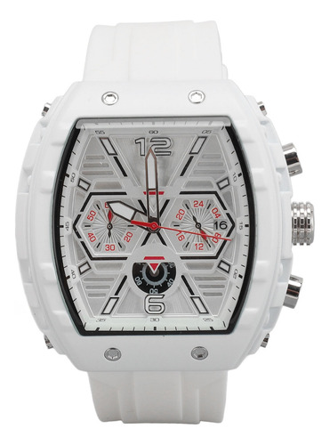 Relógio De Quartzo Branco Branco Timing Men Accurate Waterpr