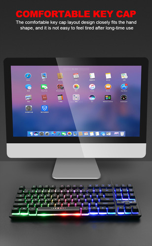 Teclado Mecanico Gamer Retroiluminado Rgb Antighosting