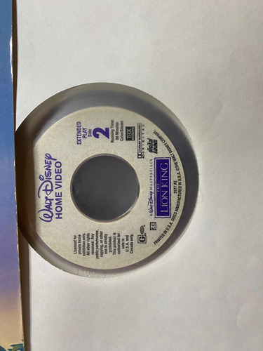 Disney The Lion King El Rey Leon Laserdisc Lp (Usado)