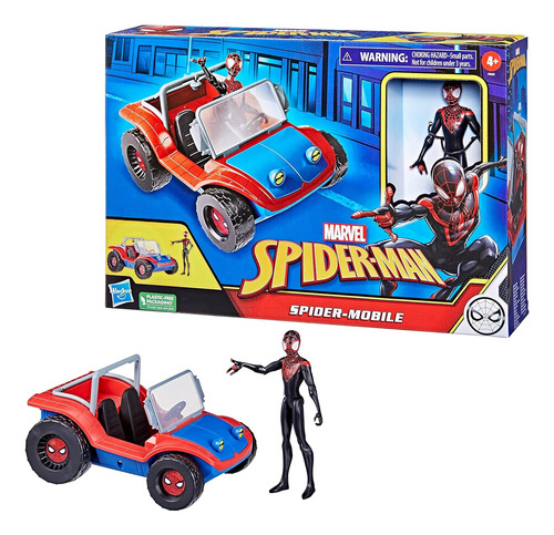 Marvel Spider-man-vehículo Con Figura De Miles Morales