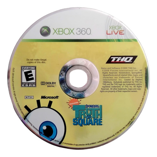 Spongebob's Truth Or Square Xbox 360 (Reacondicionado)
