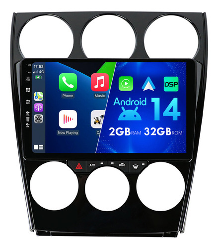 2+32g Auto Estereo Coche Para Mazda 6 2004-2015 Carplay Wifi