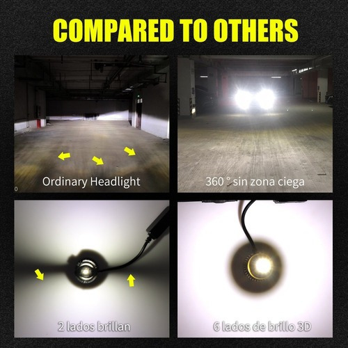 Alta Potencia H7 Canbus Faros Bombilla 360 Grados Automoción