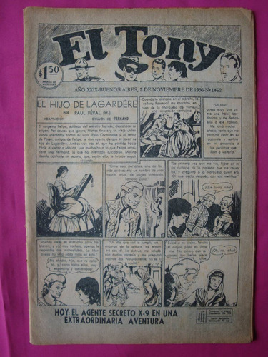 Revista El Tony N° 1462  Año 1956 - Ed. Columba