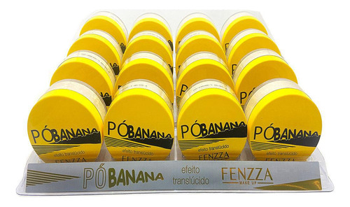 Kit Pó Banana 8 Unidades Translucido Finalizador Fenzza 15g