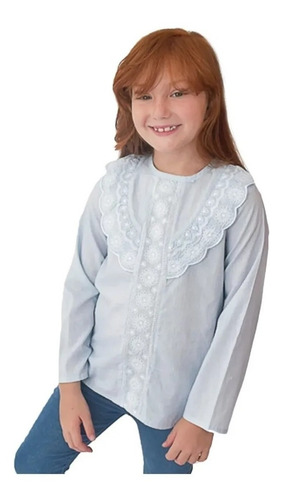 Imagen 3 de 10 de Blusa Algodón Bordada Bondad Kindness Ropa Niñas Witty Girls