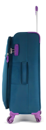 Equipaje Textil Ultraligero 24 Cloe Unisex Color Turquesa