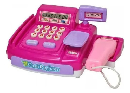 Calculadora de caixa registradora e acesso ao supermercado Color Nena