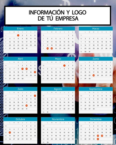 Calendario De Pared Personalizado