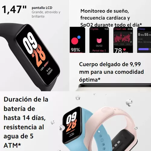 Pulsera Inteligente Xiaomi Smart Band 8 Active  Pixel Tech  Colombia【Productos de Tecnología】