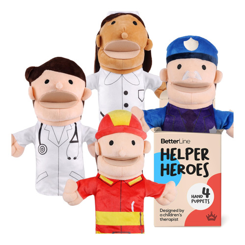 Marionetas De Mano De Héroe Para Niños: Diseñadas Por Te.