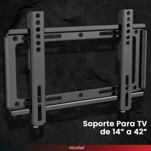Soporte Pared Tv 14 A 42 Vesa 200x200 30kg Negro