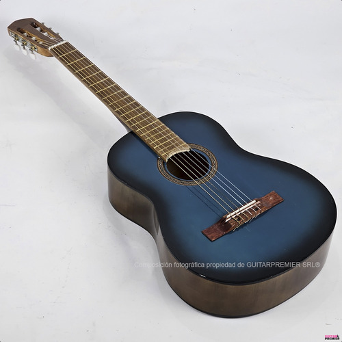 Guitarra Electro Acustica Criolla Funda Pua Colores Color Azul Material del diapasón Madera Orientación de la mano Zurdo