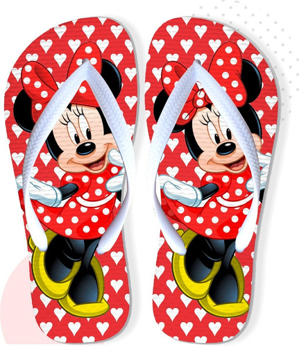 Chinelo Mickey E Minnie Kit 3 Pares Com 1 Caneca De Brinde