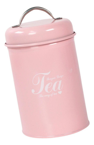 Cf Jarra De Almacenamiento De Comida De Café Con Té Rosado