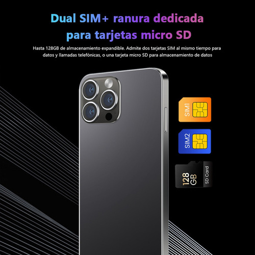 // Celular Android I14 Pro Max De 6.3 Pulgadas Blanco