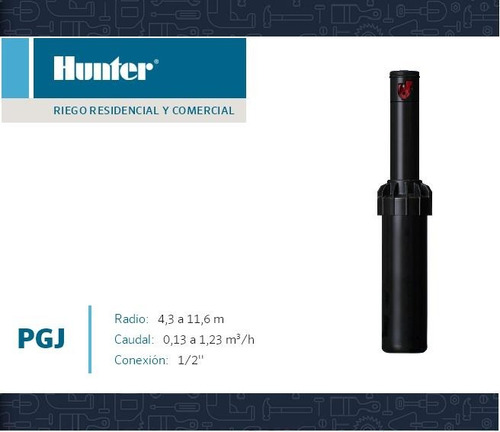 Imagen 4 de 5 de Aspersores Riego Hunter Pgj Hasta12m