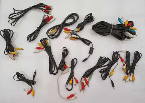 Cables De Video Y Audio Rca Lote De 21 Unidades