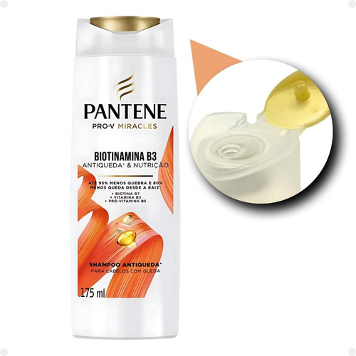 Pantene Shampoo Pro-v Biotinamina B3 Antiqueda 175ml