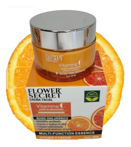 Crema Facial De Vitamina C Con Acido Hialuronico Anti Arruga