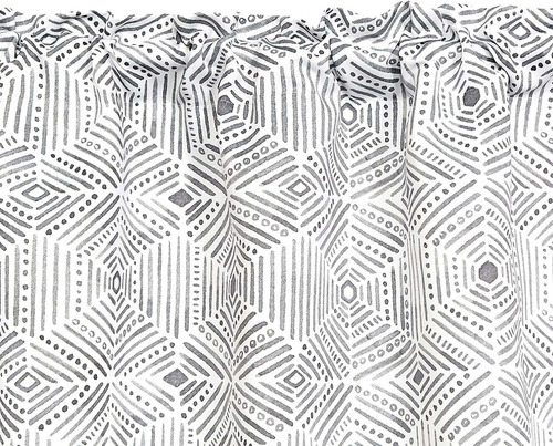 Cenefa De Cortina De Ventana Enrejado Triangular Geomé...