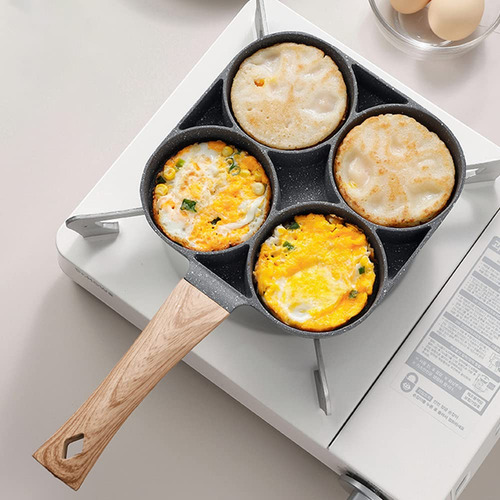Sartén Antiadherente Para Huevos Estrellados, 4 Espacios