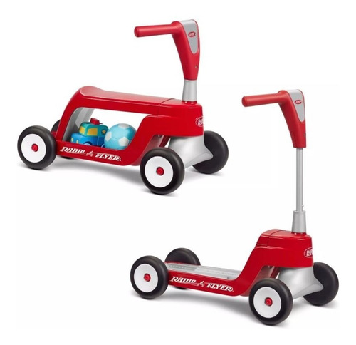 Radio Flyer Scoot 2 Scooter 2 En 1 Montable Y Patineta/ J