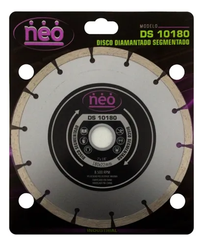 comprar Disco Diamantado Segmentado 180 Mm X 5 Uni. Neo Ferreplus