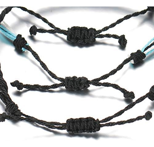 Huasai Juego De 4 Pulseras Vsco Wave Surfer Mountain Girasol
