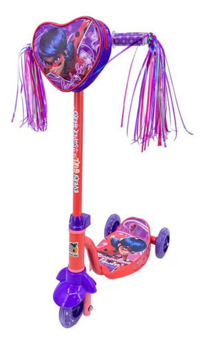 Scooter Para Niña Ladybug Con Luces Apache