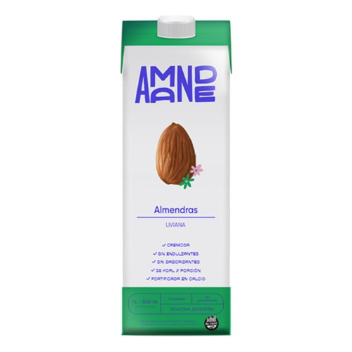 Leche Vegetal De Almendras Liviana Sin Tacc Amande 1lt X 4 U