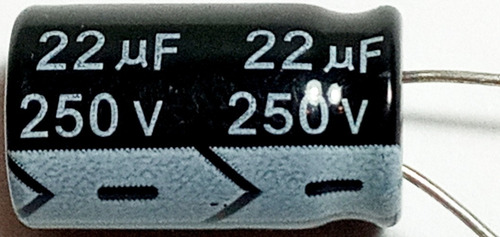 Capacitor Eletrolítico 22uf X 250v 105° Driver Corneta Tweeter 100 Pçs Frete Grátis