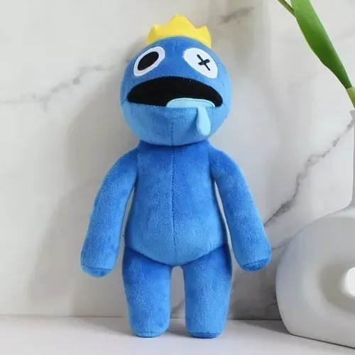 Boneco Azul Babão Rosa Rainbow Friends Jogo Roblox Pelúcia