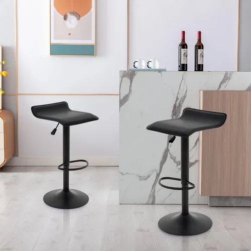 Vogue Furniture Direct Juego De 2 Taburetes De Bar Ajustabl.