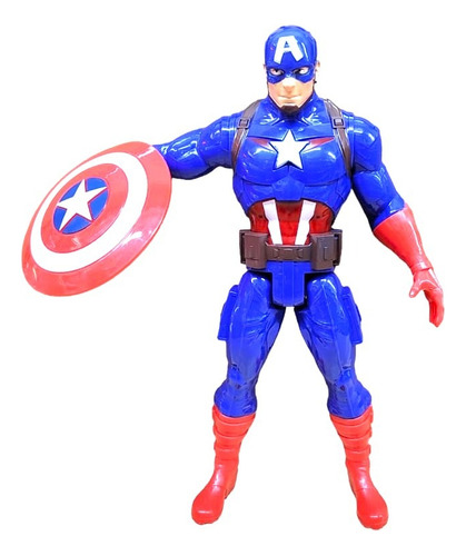 Muñeco Capitán América Articulado En Caja Marvel