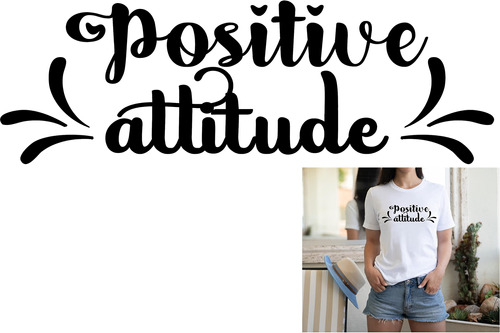 Sec Apparel Parche Termoadhesivo Actitud Positiva Para Ropa