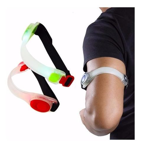 Imagen 1 de 4 de Brazalete Led De Seguridad Runner Bicicleta Caminata Deporte